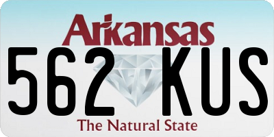 AR license plate 562KUS
