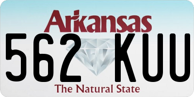 AR license plate 562KUU