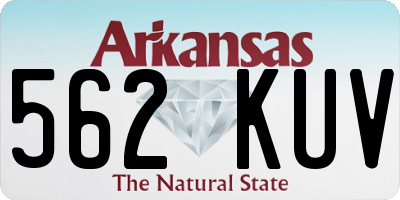 AR license plate 562KUV