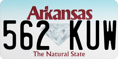 AR license plate 562KUW