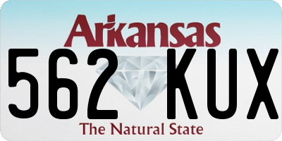 AR license plate 562KUX