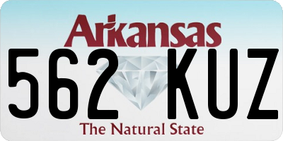 AR license plate 562KUZ