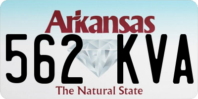 AR license plate 562KVA