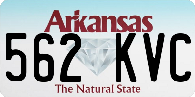 AR license plate 562KVC