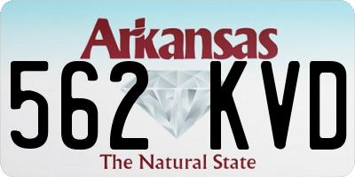 AR license plate 562KVD