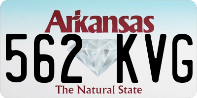 AR license plate 562KVG