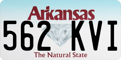 AR license plate 562KVI