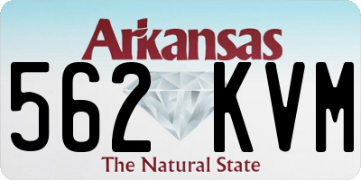 AR license plate 562KVM