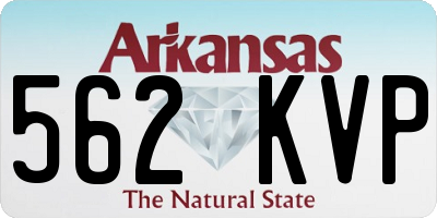 AR license plate 562KVP