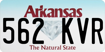 AR license plate 562KVR