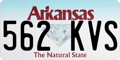 AR license plate 562KVS