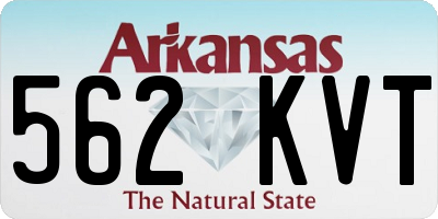 AR license plate 562KVT