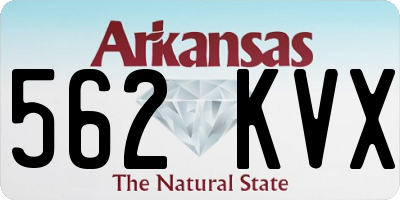 AR license plate 562KVX