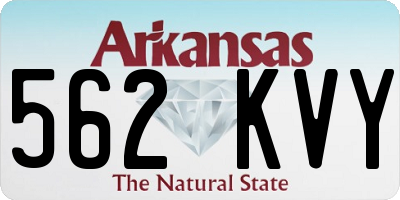 AR license plate 562KVY