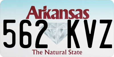 AR license plate 562KVZ