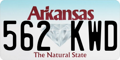 AR license plate 562KWD