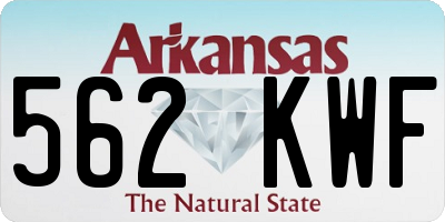 AR license plate 562KWF