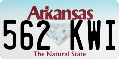 AR license plate 562KWI