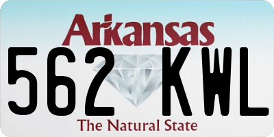 AR license plate 562KWL
