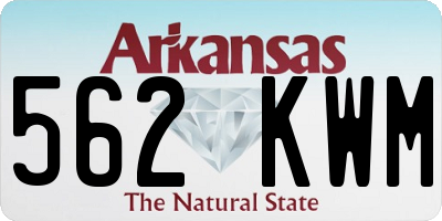 AR license plate 562KWM