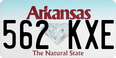 AR license plate 562KXE