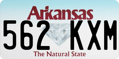 AR license plate 562KXM