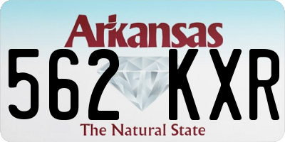 AR license plate 562KXR