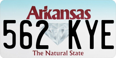 AR license plate 562KYE