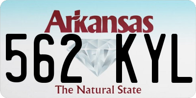 AR license plate 562KYL