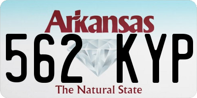 AR license plate 562KYP