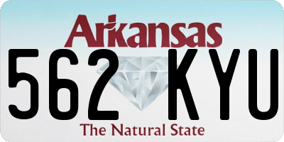 AR license plate 562KYU