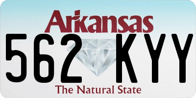 AR license plate 562KYY