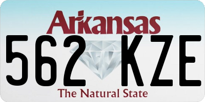 AR license plate 562KZE