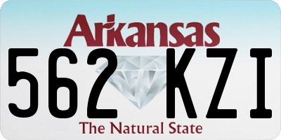 AR license plate 562KZI