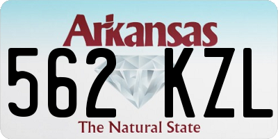 AR license plate 562KZL