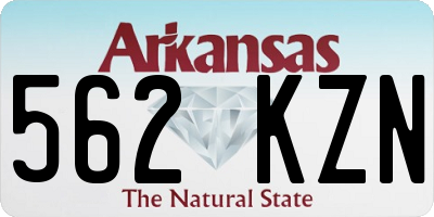 AR license plate 562KZN