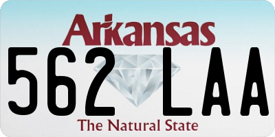 AR license plate 562LAA