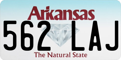 AR license plate 562LAJ