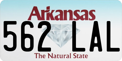 AR license plate 562LAL