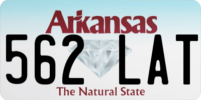 AR license plate 562LAT