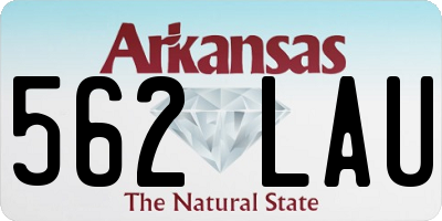 AR license plate 562LAU