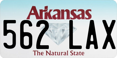 AR license plate 562LAX