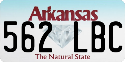 AR license plate 562LBC