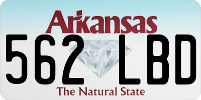 AR license plate 562LBD