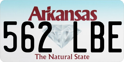 AR license plate 562LBE