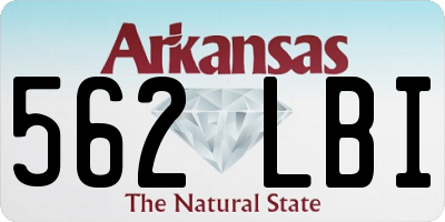 AR license plate 562LBI