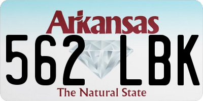 AR license plate 562LBK