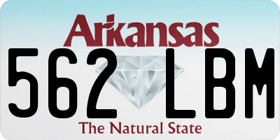 AR license plate 562LBM