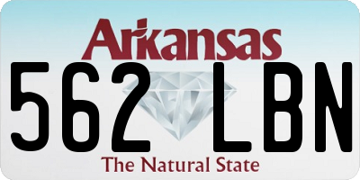 AR license plate 562LBN