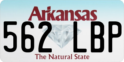 AR license plate 562LBP